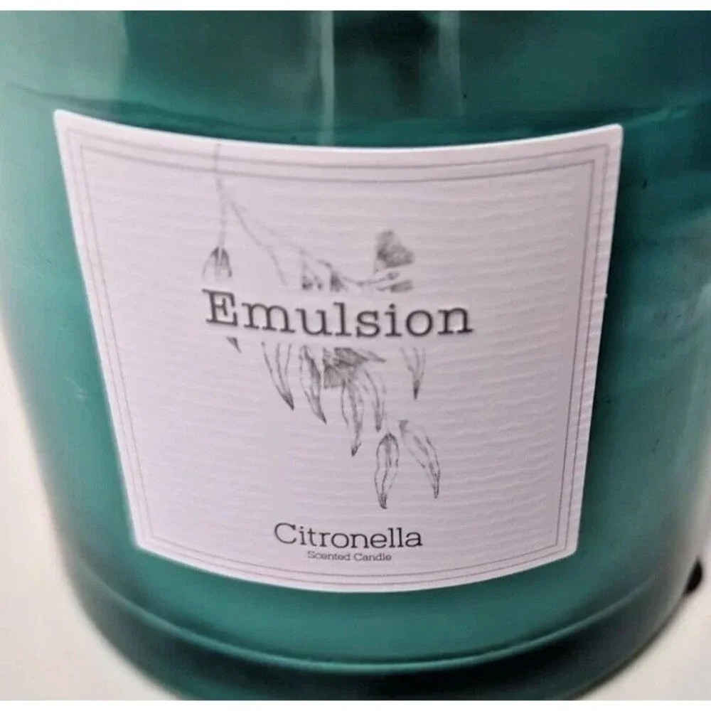 2 Pack - Citronella Candle Outdoor Indoor, 13 oz 1-Wick Jar Candle for Summer